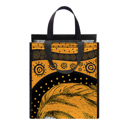 Tribal African Girl Print Insulated Lunch Tote