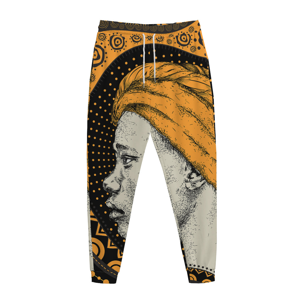 Tribal African Girl Print Jogger Pants