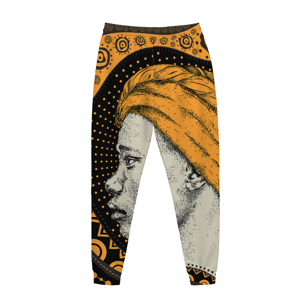 Tribal African Girl Print Jogger Pants