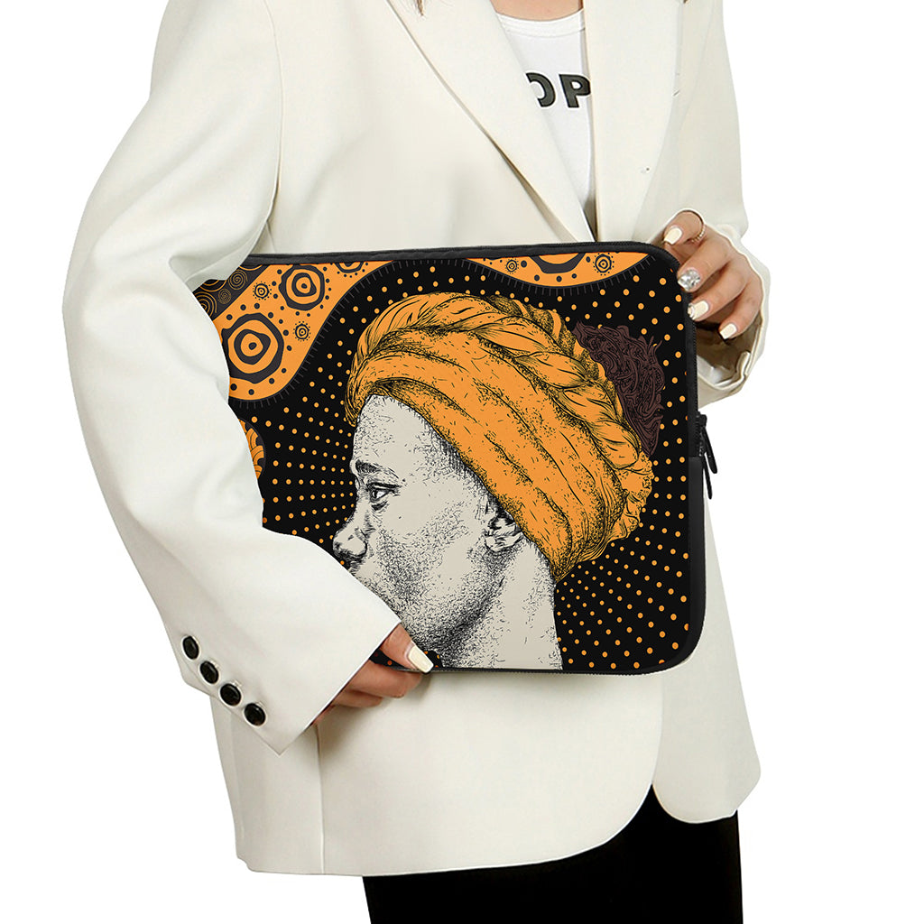 Tribal African Girl Print Laptop Sleeve