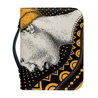 Tribal African Girl Print Leather Bible Cover