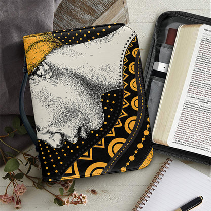 Tribal African Girl Print Leather Bible Cover