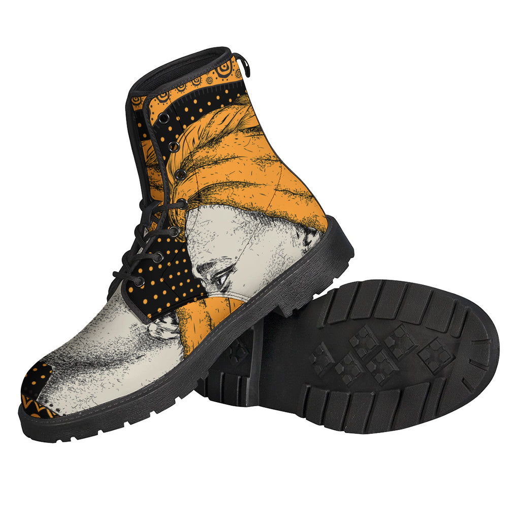 Tribal African Girl Print Backpack