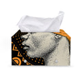 Tribal African Girl Print Leather Tissue Box Cover