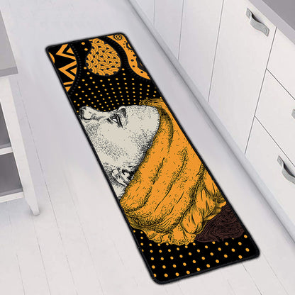 Tribal African Girl Print Long Kitchen Mat