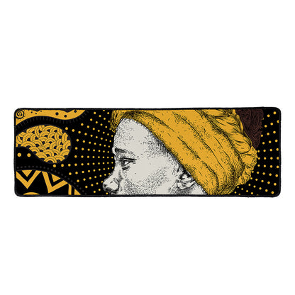 Tribal African Girl Print Long Kitchen Mat