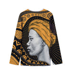 Tribal African Girl Print Long Sleeve Short Coat