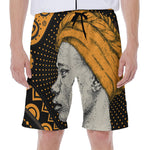 Tribal African Girl Print Men's Beach Shorts