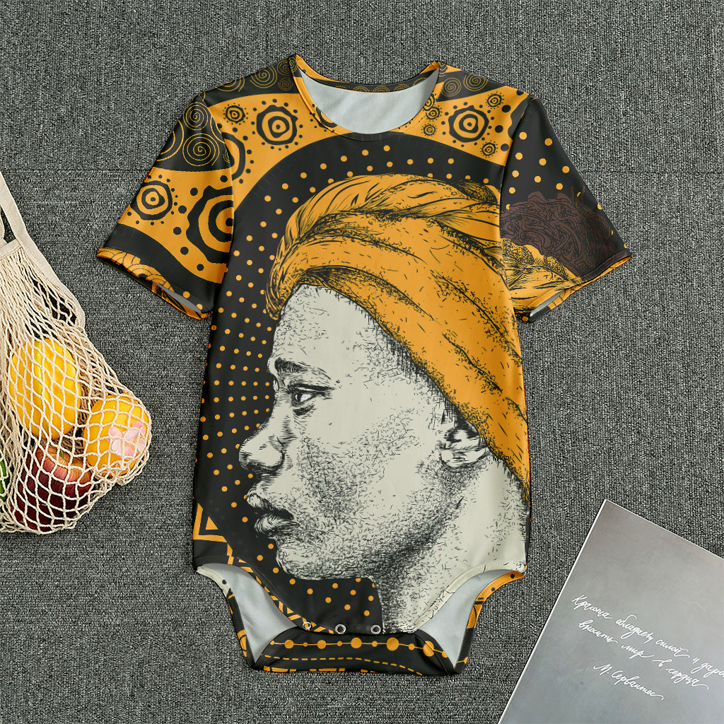 Tribal African Girl Print Men's Bodysuit