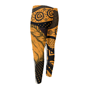 Tribal African Girl Print Men's Compression Pants