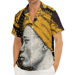 Tribal African Girl Print Men's Deep V-Neck Shirt