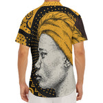 Tribal African Girl Print Men's Deep V-Neck Shirt