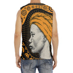 Tribal African Girl Print Men's Fitness Tank Top