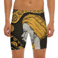 Tribal African Girl Print Men's Long Boxer Briefs
