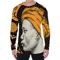 Tribal African Girl Print Men's Long Sleeve T-Shirt