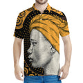 Tribal African Girl Print Men's Polo Shirt