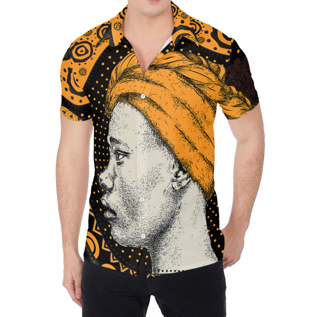 Tribal African Girl Print Men's Shirt