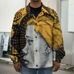 Tribal African Girl Print Men's Shirt Jacket