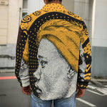Tribal African Girl Print Men's Shirt Jacket
