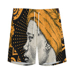 Tribal African Girl Print Men's Sports Shorts