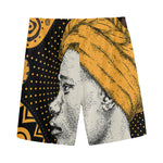 Tribal African Girl Print Men's Sports Shorts