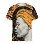 Tribal African Girl Print Men's Sports T-Shirt