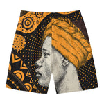 Tribal African Girl Print Men's Swim Trunks