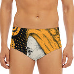 Tribal African Girl Print Men's Triangle Swim Briefs