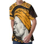 Tribal African Girl Print Men's Velvet T-Shirt