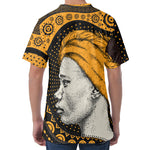 Tribal African Girl Print Men's Velvet T-Shirt