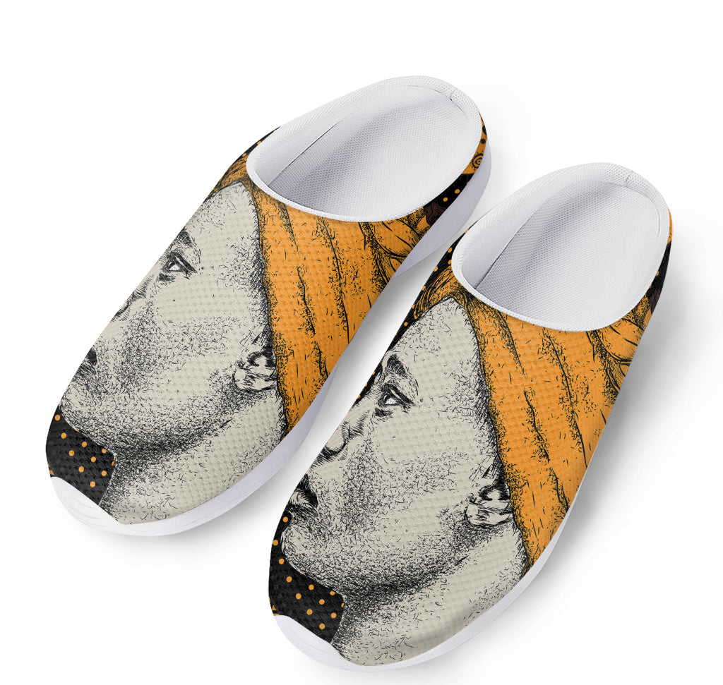Tribal African Girl Print Mesh Casual Shoes