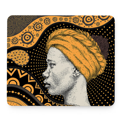 Tribal African Girl Print Mouse Pad