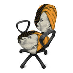 Tribal African Girl Print Office Chair Cover