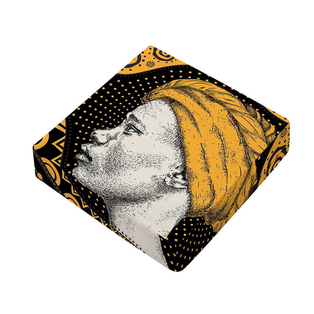 Tribal African Girl Print Outdoor Seat Cushion Cover
