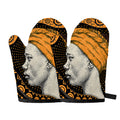 Tribal African Girl Print Oven Mitts