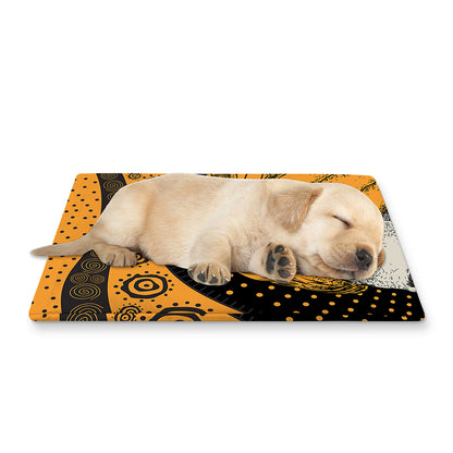 Tribal African Girl Print Pet Cooling Mat Cover