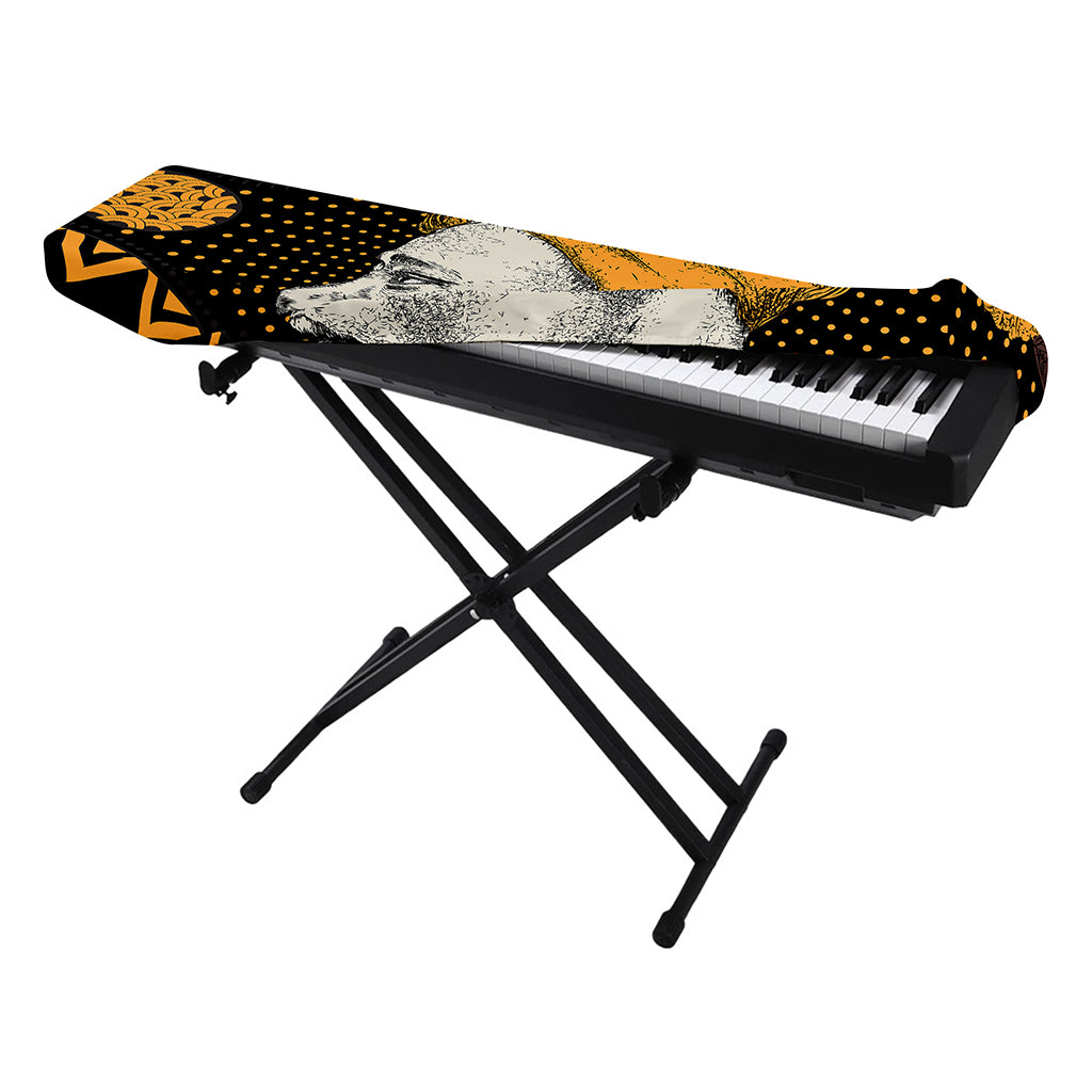 Tribal African Girl Print Piano Keyboard Cover