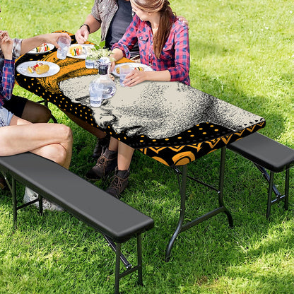 Tribal African Girl Print Picnic Table Cover