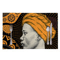 Tribal African Girl Print Placemat