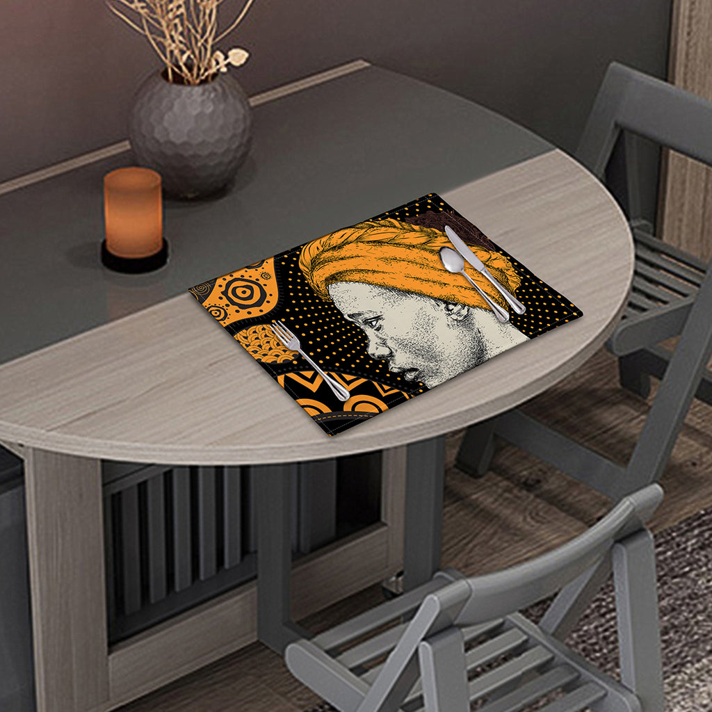Tribal African Girl Print Placemat
