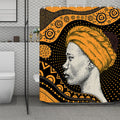 Tribal African Girl Print Polyester Shower Curtain