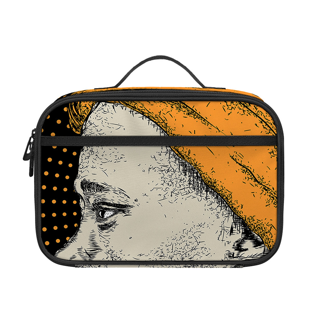 Tribal African Girl Print Portable Lunch Bag