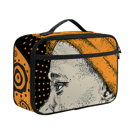 Tribal African Girl Print Portable Lunch Bag