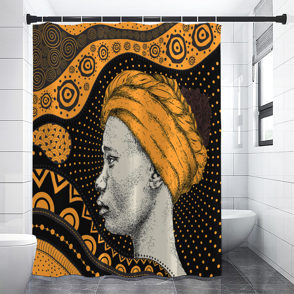 Tribal African Girl Print Premium Shower Curtain