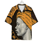 Tribal African Girl Print Rayon Hawaiian Shirt