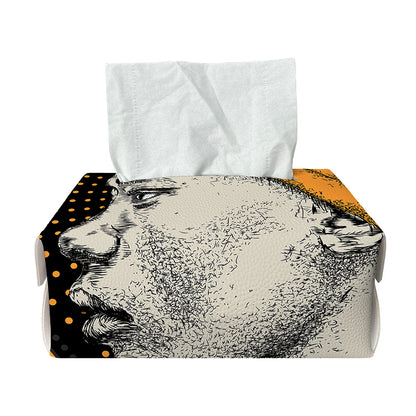 Tribal African Girl Print Rectangle Tissue Box Cover