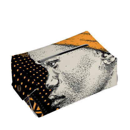 Tribal African Girl Print Rectangle Tissue Box Cover