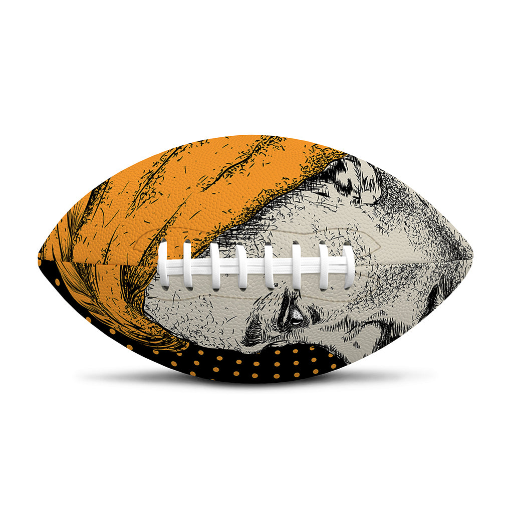 Tribal African Girl Print Rugby Ball