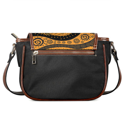 Tribal African Girl Print Saddle Bag