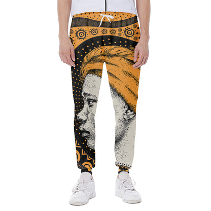 Tribal African Girl Print Scuba Joggers
